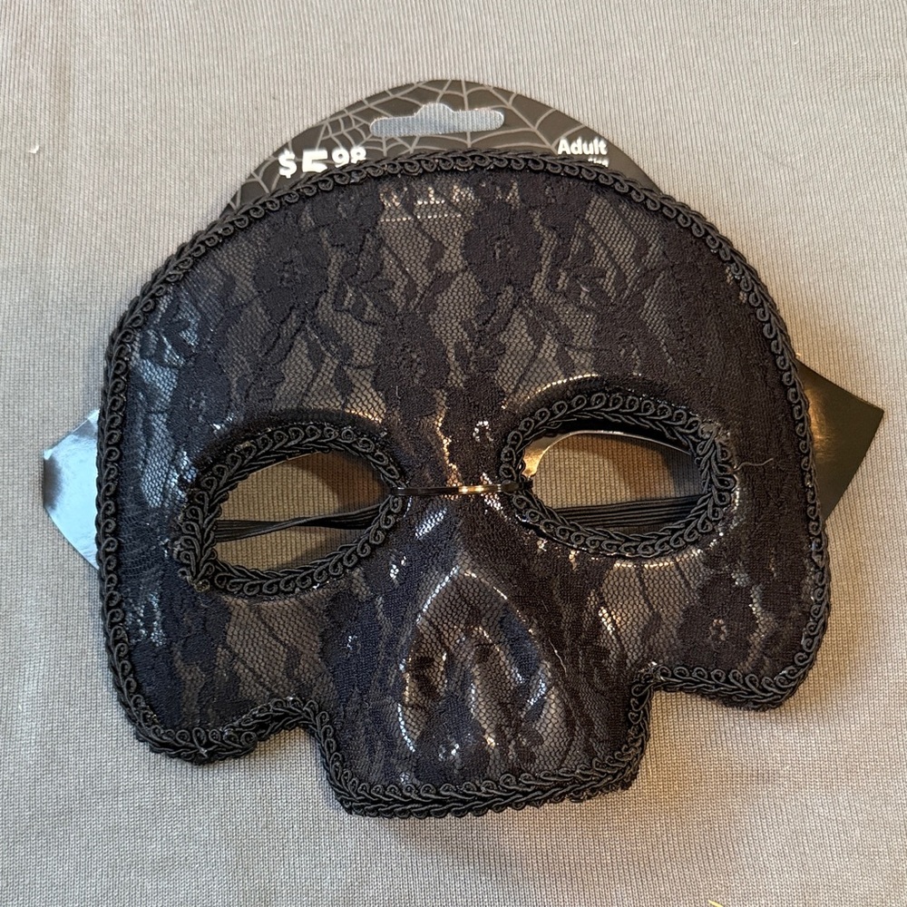 Elegant Black Lace Face Mask